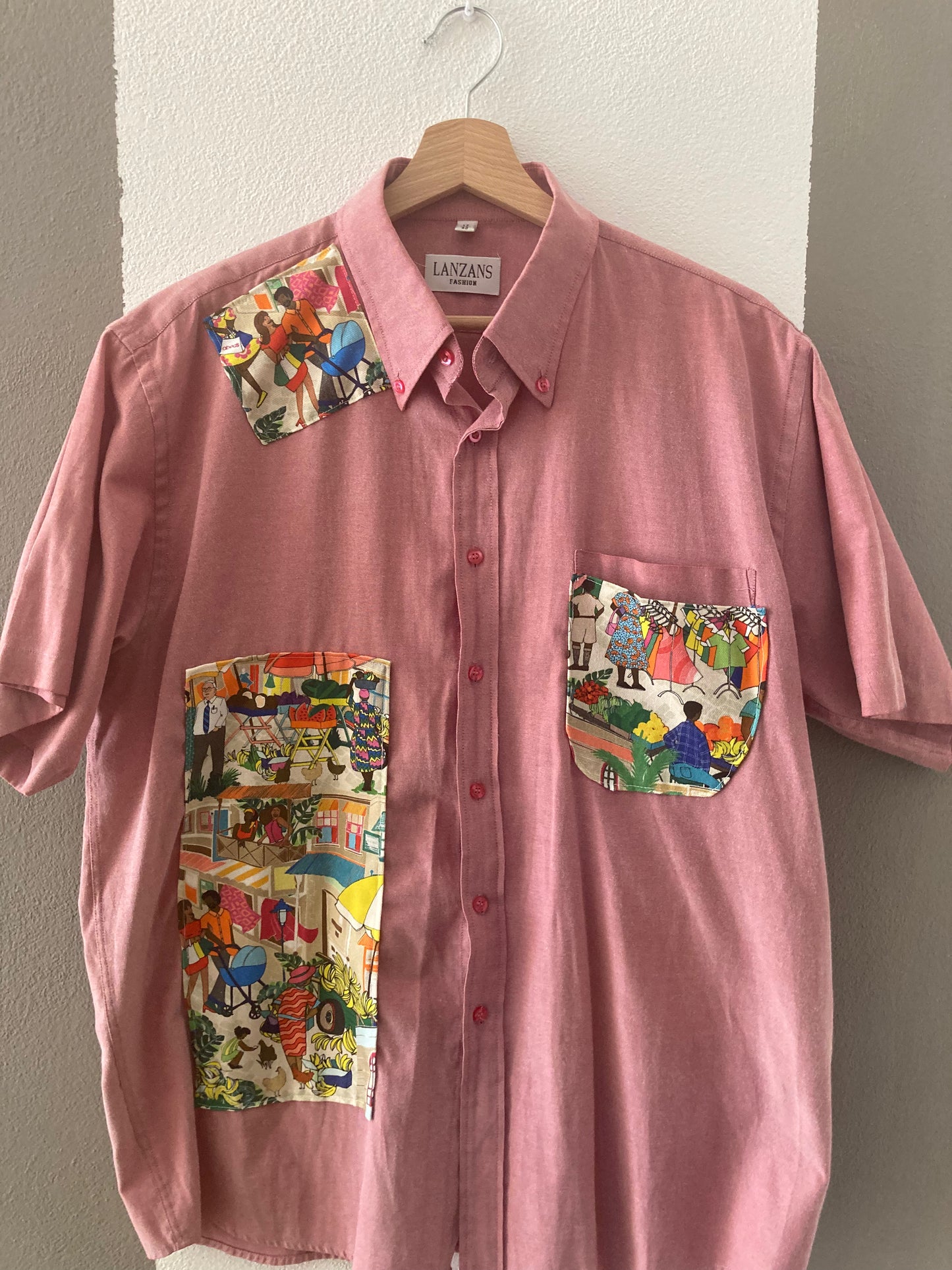CAMICIA CUSTOM PATTERN GENTE AL MERCATO