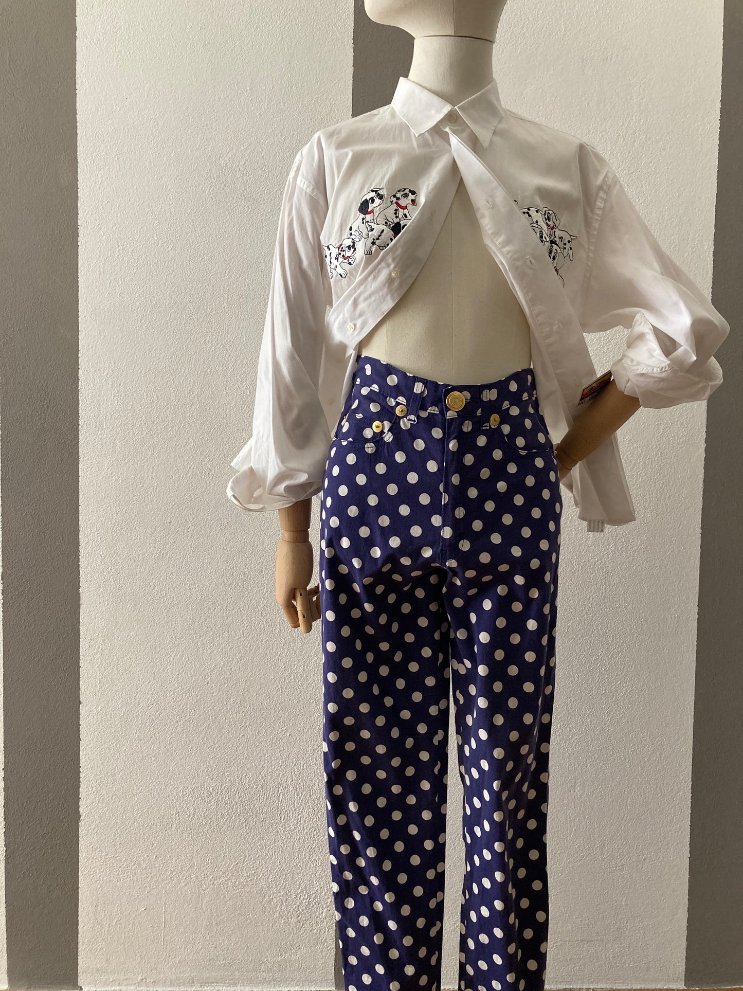 PANTALONE A POIS MOSCHINO