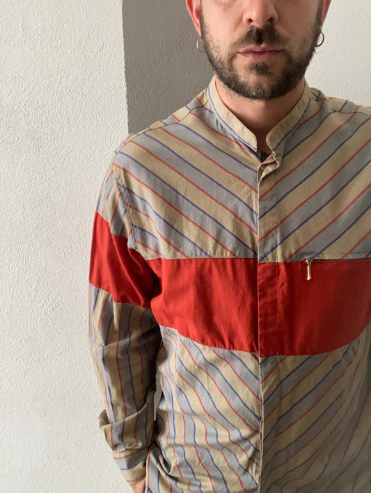 CAMICIA VINTAGE A RIGHE