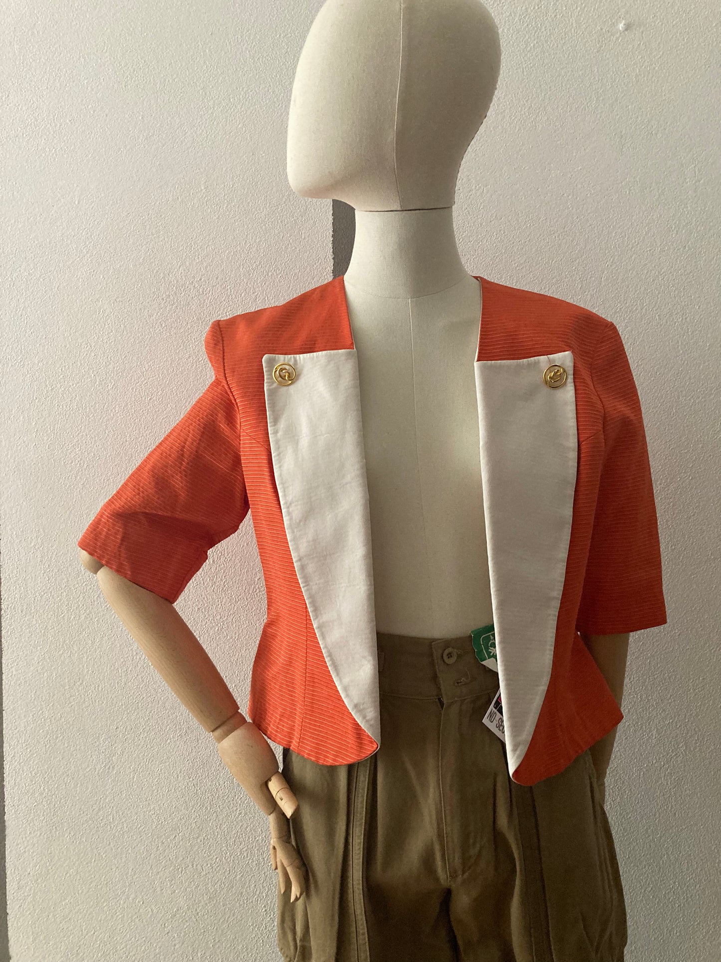 BOLERO VINTAGE ARANCIO /BIANCO