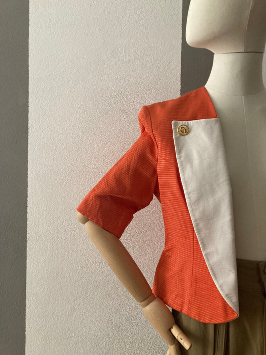 BOLERO VINTAGE ARANCIO /BIANCO