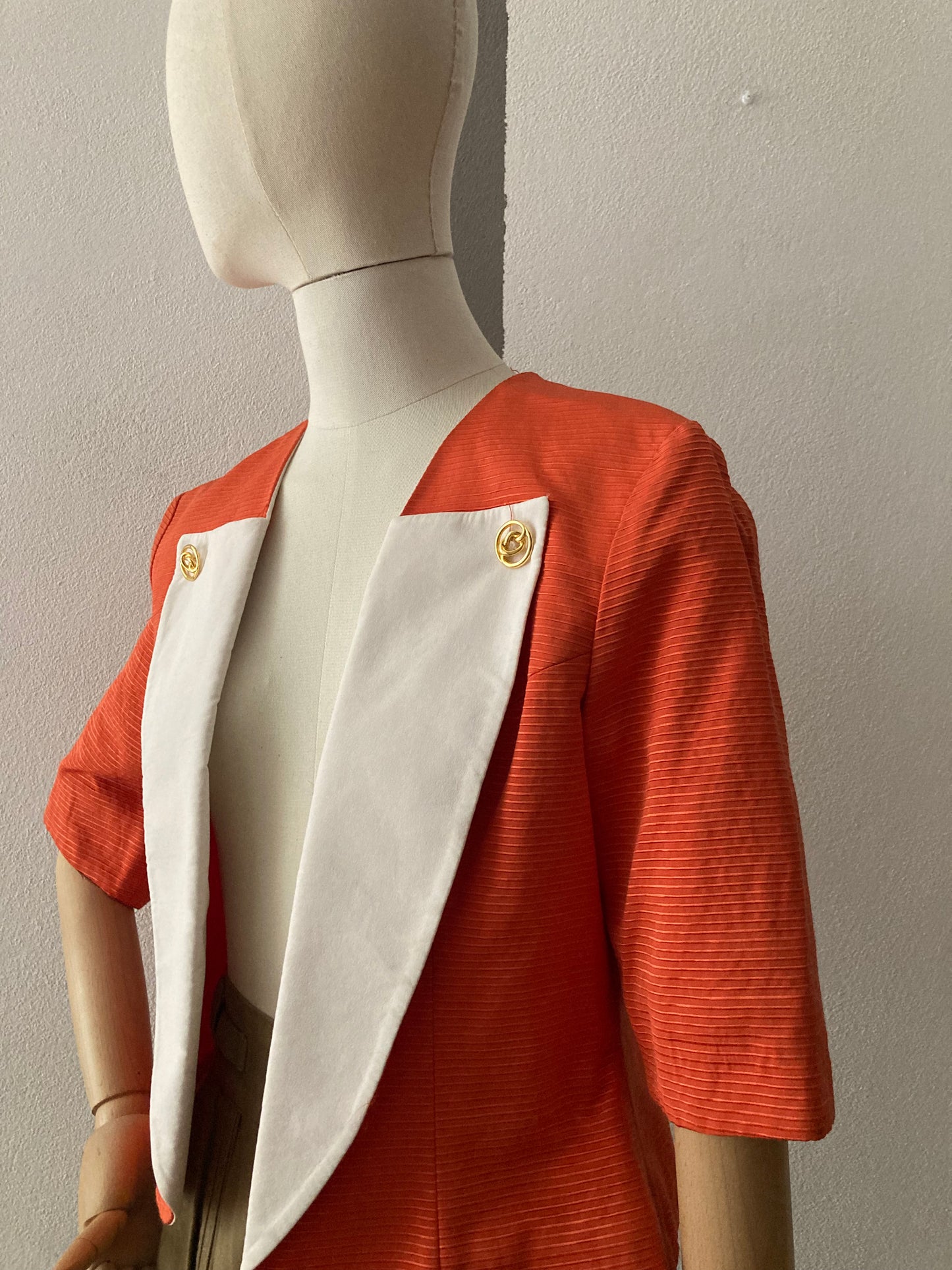 BOLERO VINTAGE ARANCIO /BIANCO