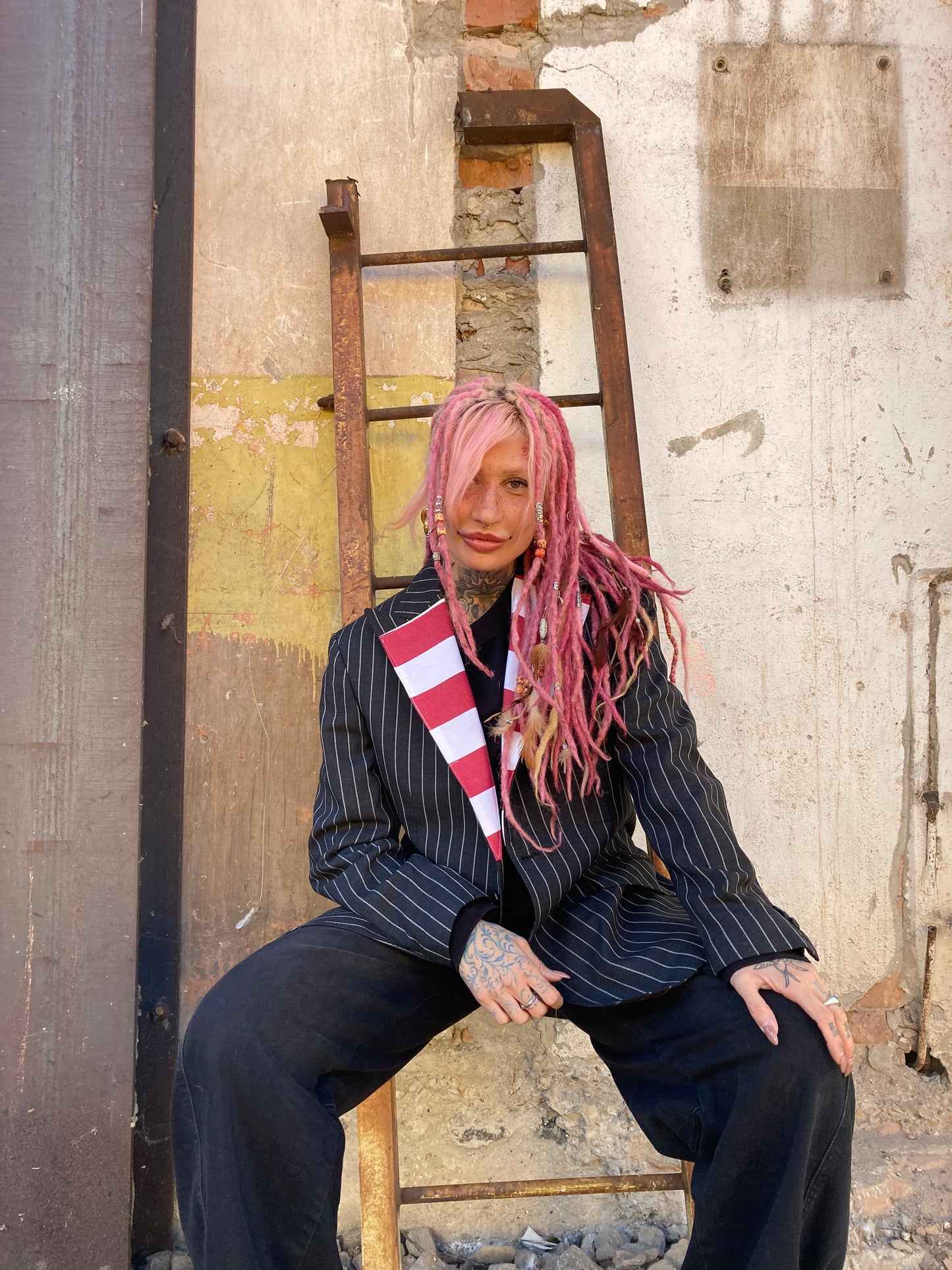 BLAZER COLLEZIONE MACEDONIA RIGATA