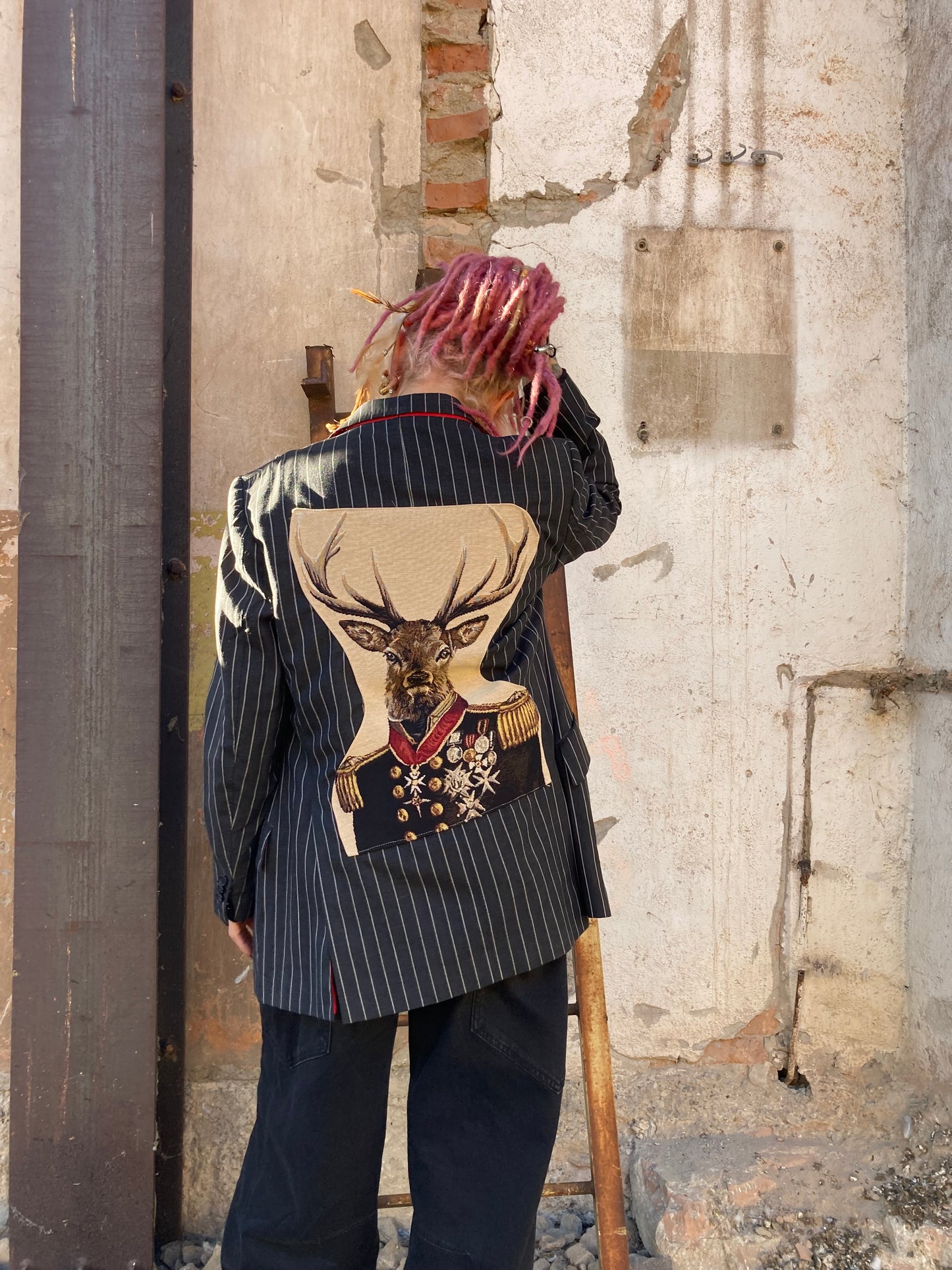 BLAZER COLLEZIONE MACEDONIA RIGATA