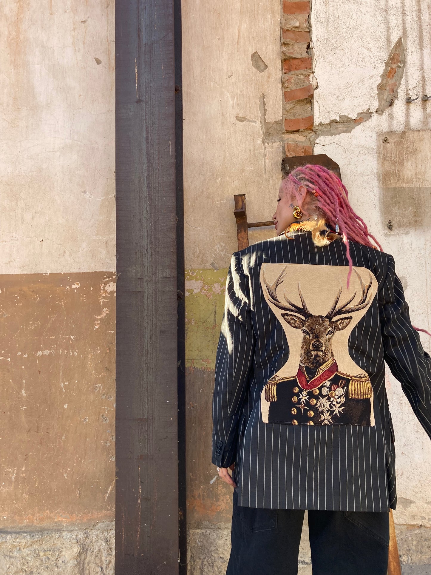 BLAZER COLLEZIONE MACEDONIA RIGATA