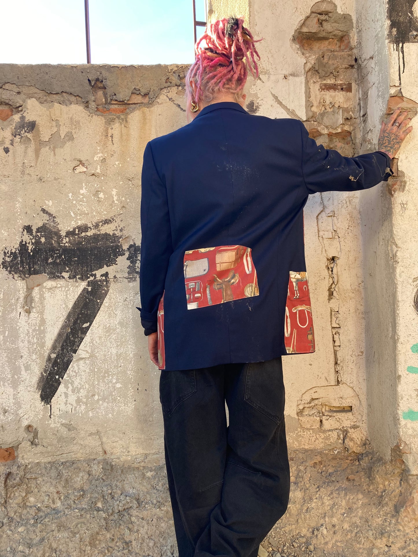 BLAZER COLLEZIONE MACEDONIA PATCH CAVALLERESCHE