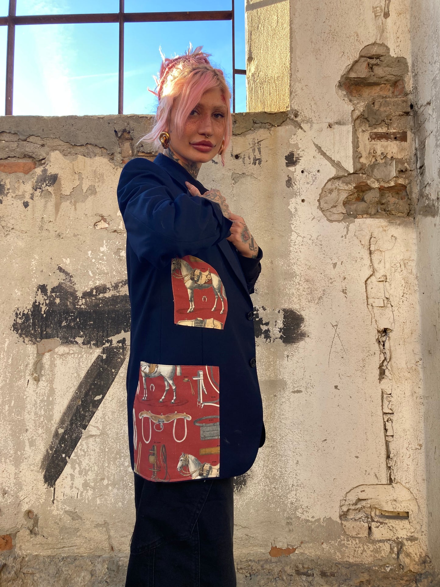 BLAZER COLLEZIONE MACEDONIA PATCH CAVALLERESCHE