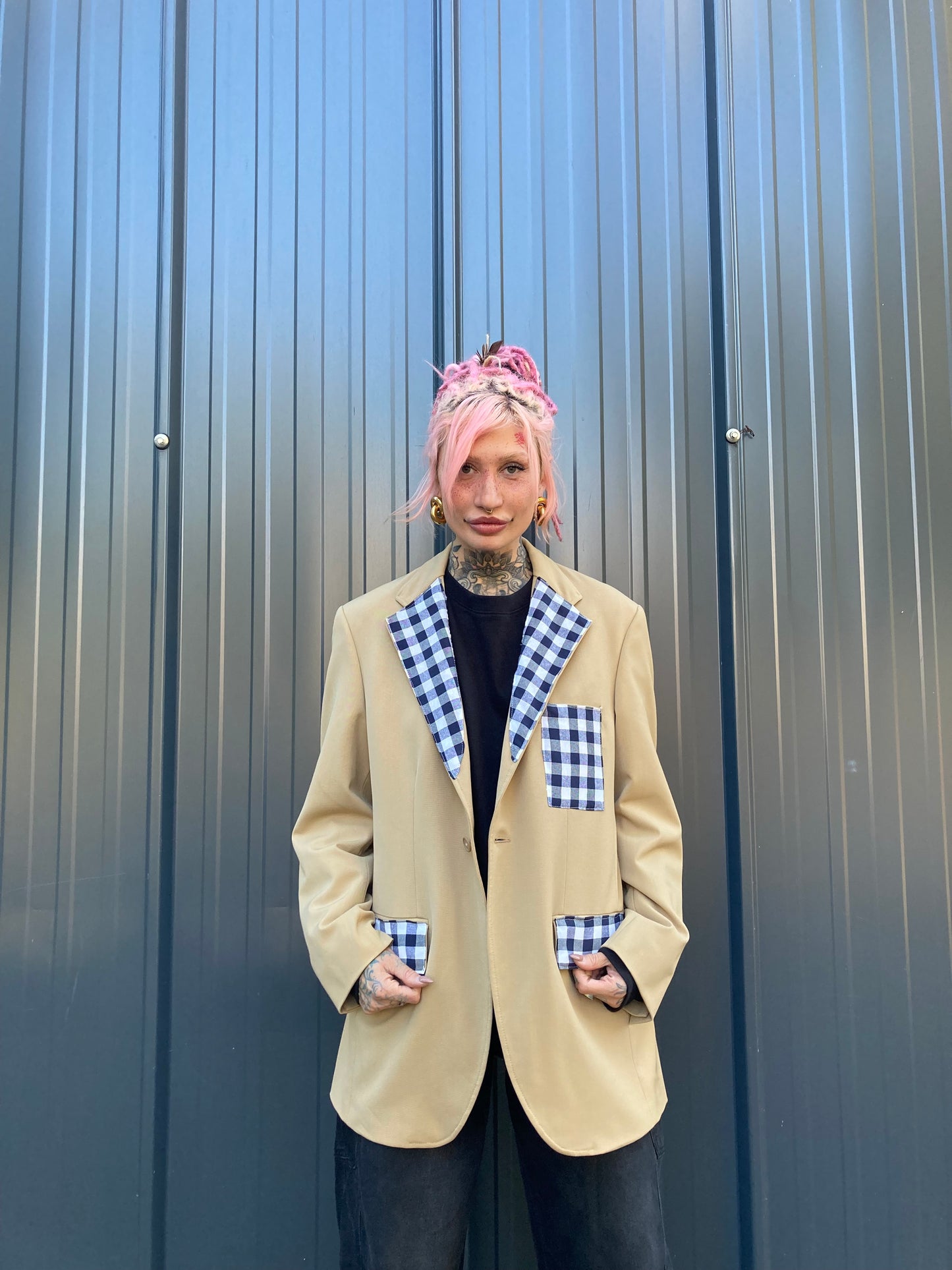 BLAZER COLLEZIONE MACEDONIA PATCH VICHY