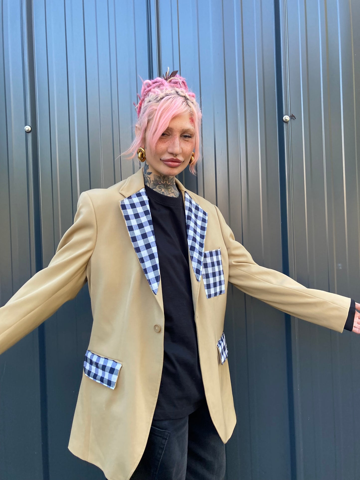 BLAZER COLLEZIONE MACEDONIA PATCH VICHY