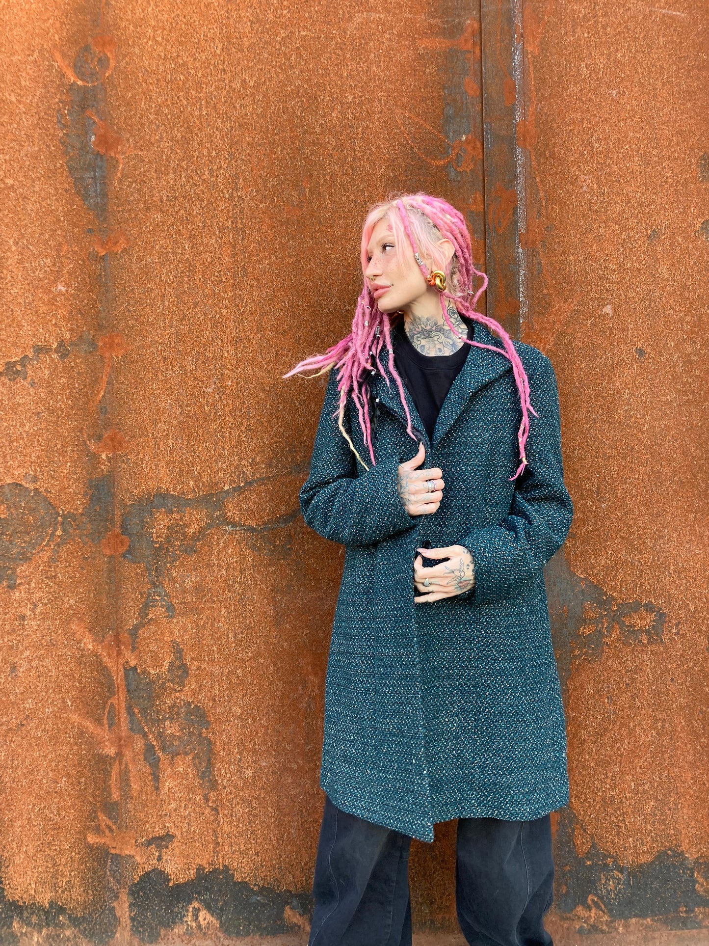 CAPPOTTO VINTAGE VERDE PETROLIO