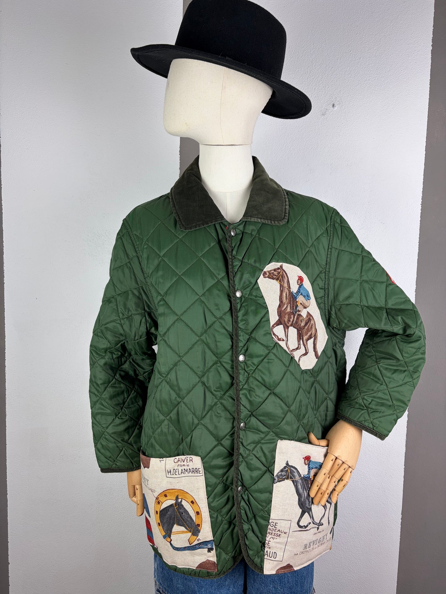 TRAPUNTINO CUSTOM VERDE TEMA CAVALLI