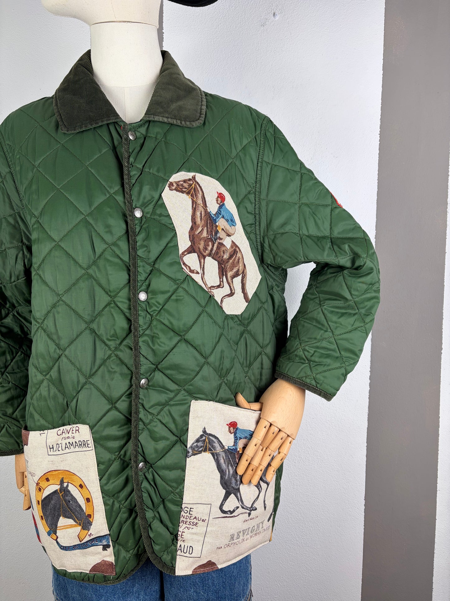 TRAPUNTINO CUSTOM VERDE TEMA CAVALLI