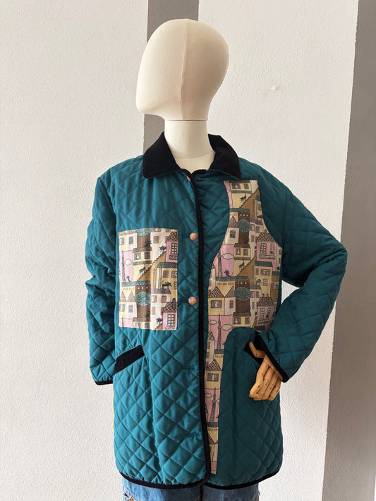 TRAPUNTINO COLL.MACEDONIA COLOR PETROLIO