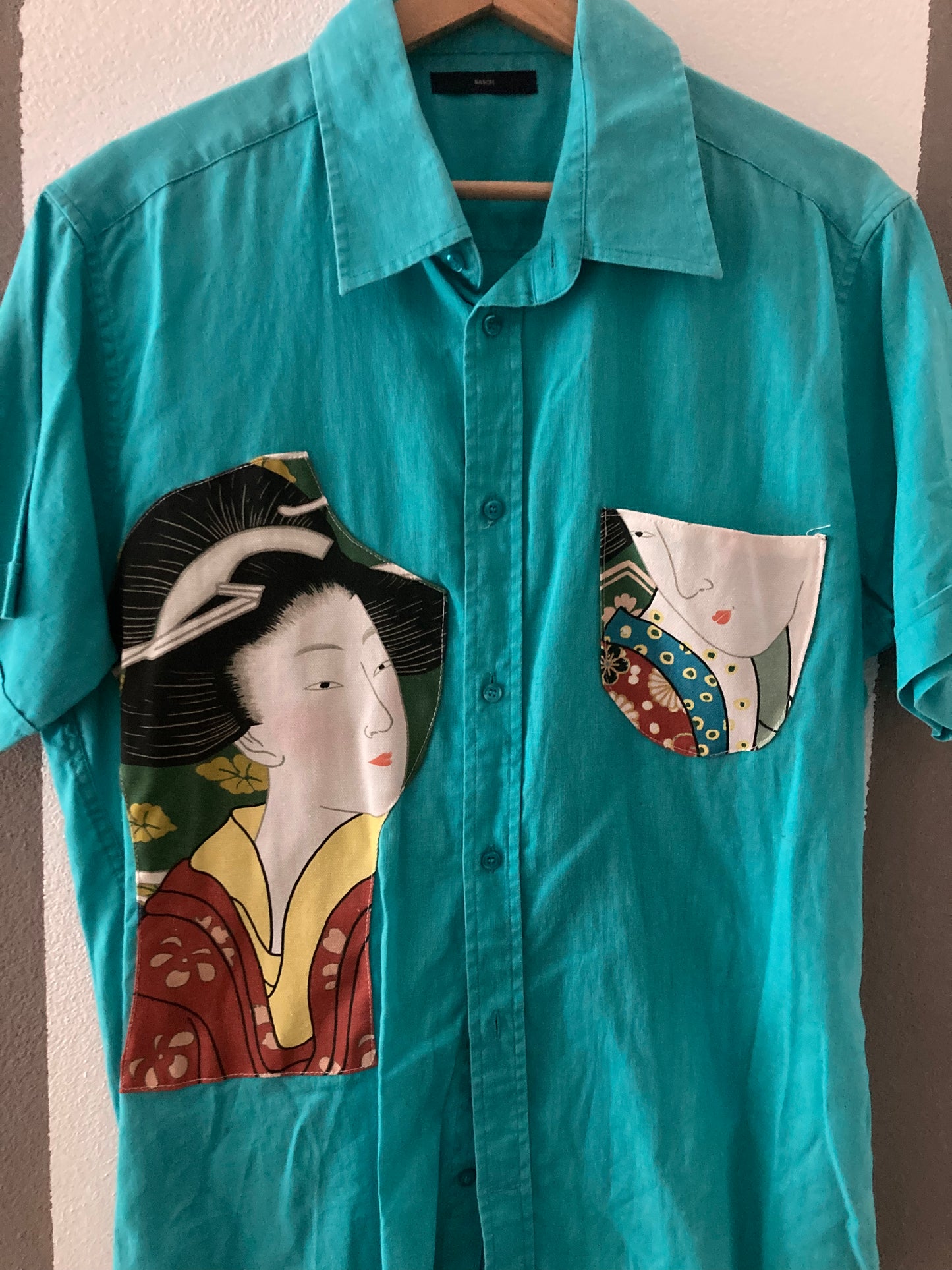 CAMICIA VINTAGE CUSTOM JAPPO AZZURRA