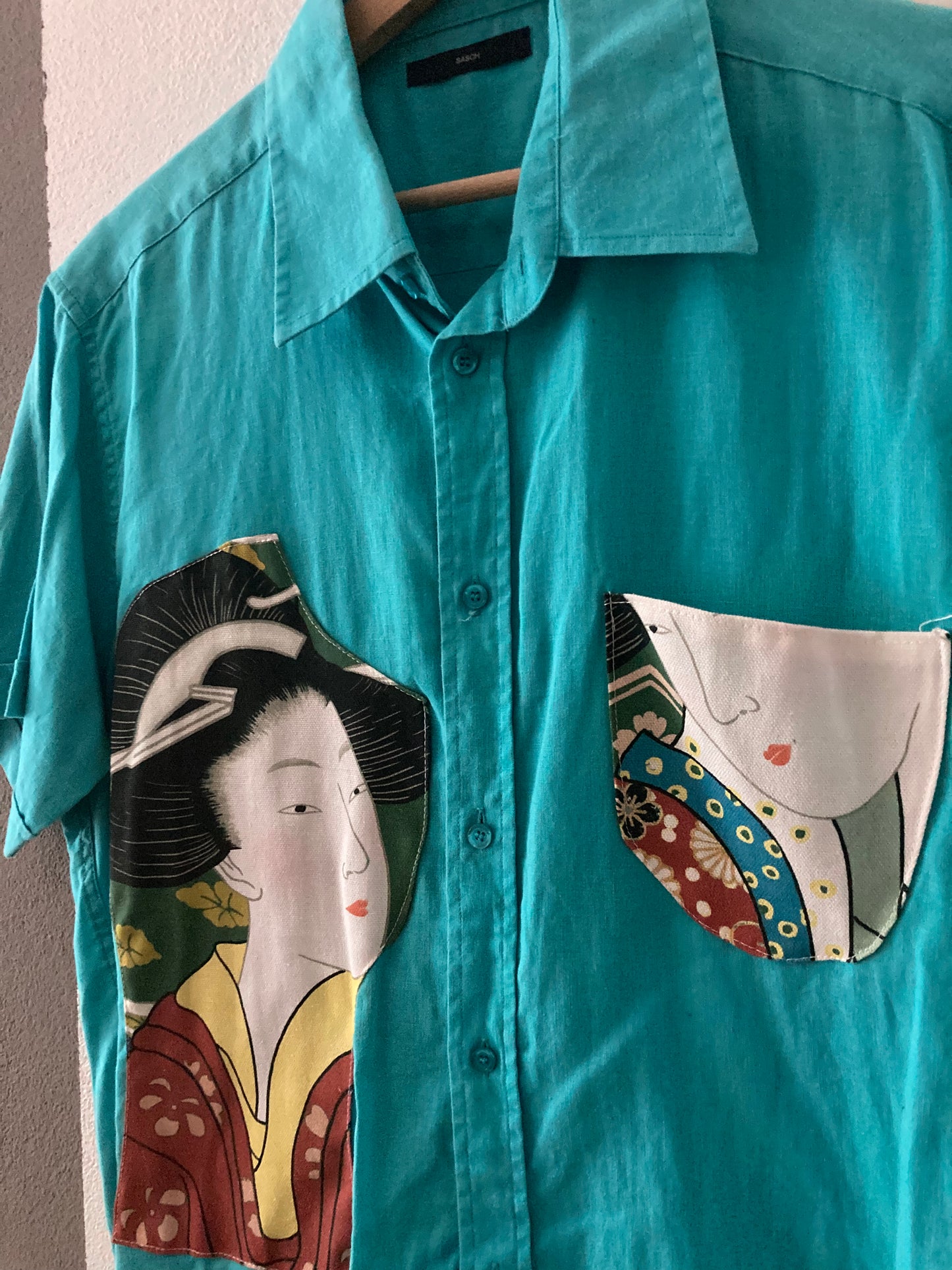 CAMICIA VINTAGE CUSTOM JAPPO AZZURRA