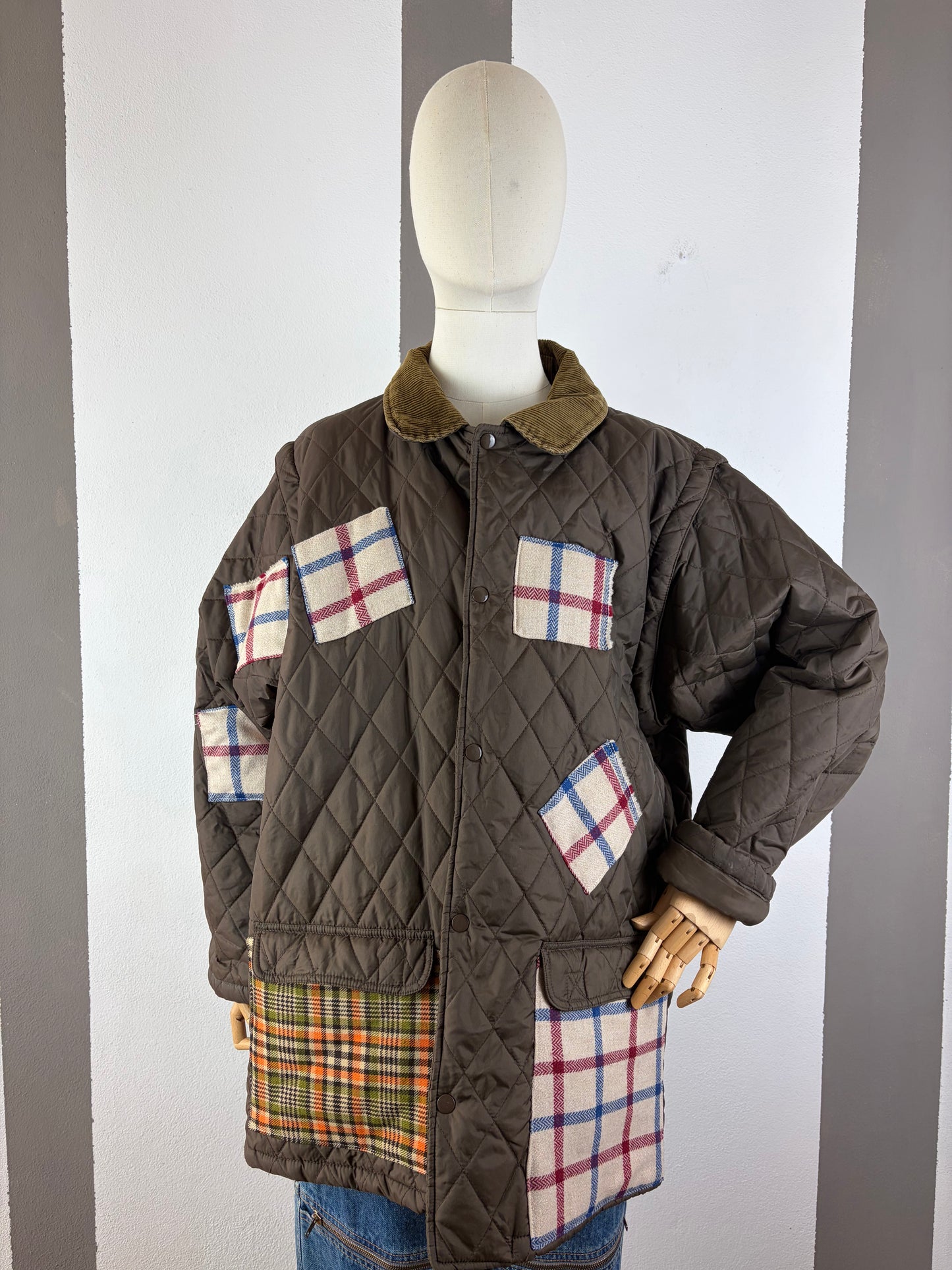 TRAPUNTINO COLL.MACEDONIA MARRONE CON PATCH