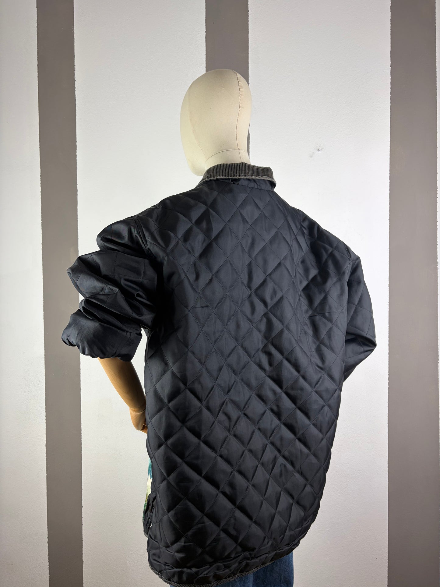 TRAPUNTINO COLL.MACEDONIA NERO CON PATCH NAVAJO