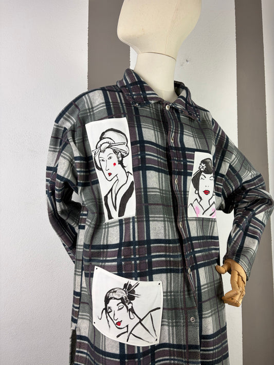 CAMICIA COLLEZIONE MACEDONIA CON GEISHE