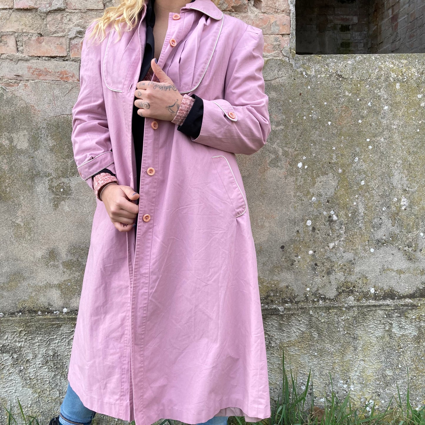 TRENCH VINTAGE ROSA