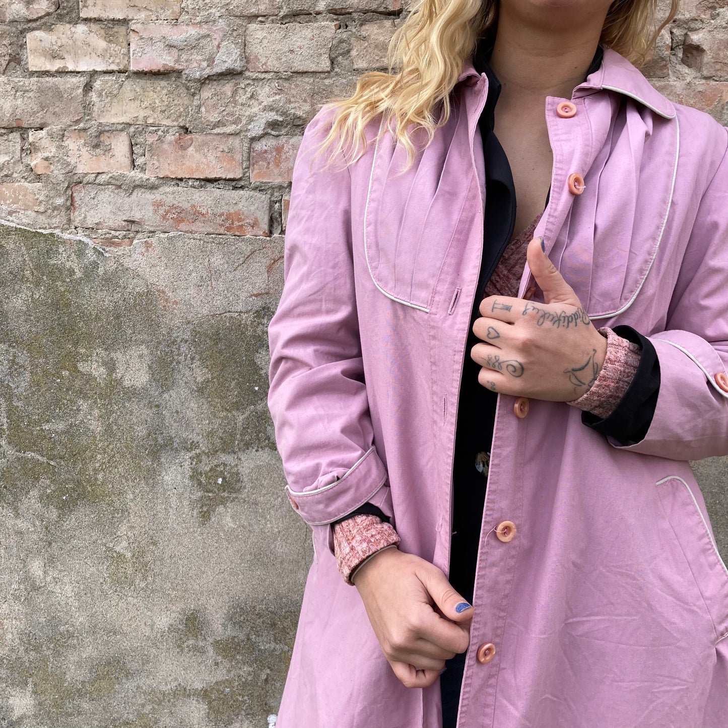 TRENCH VINTAGE ROSA